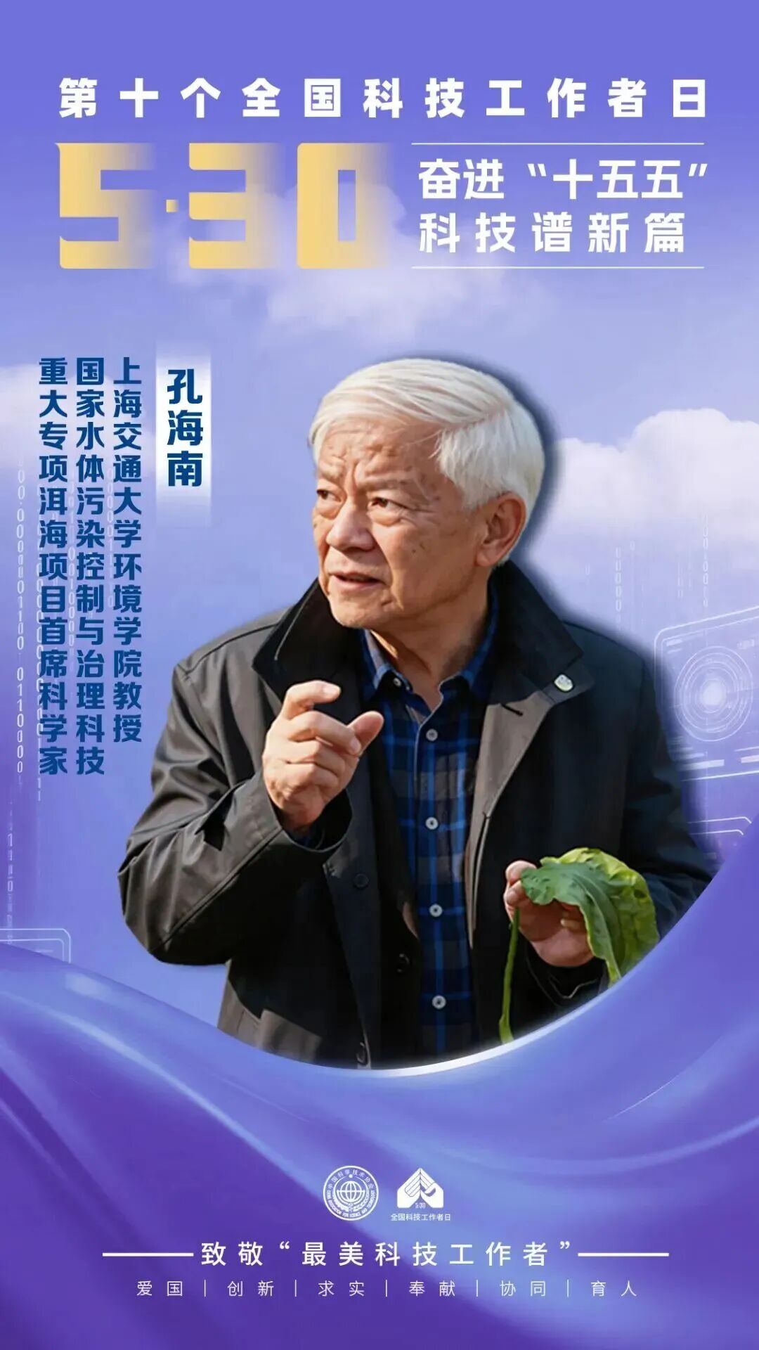 2026.5.29 致敬！上海交大孔海南老教授获评全国“最美科技工作者”_img0.jpg
